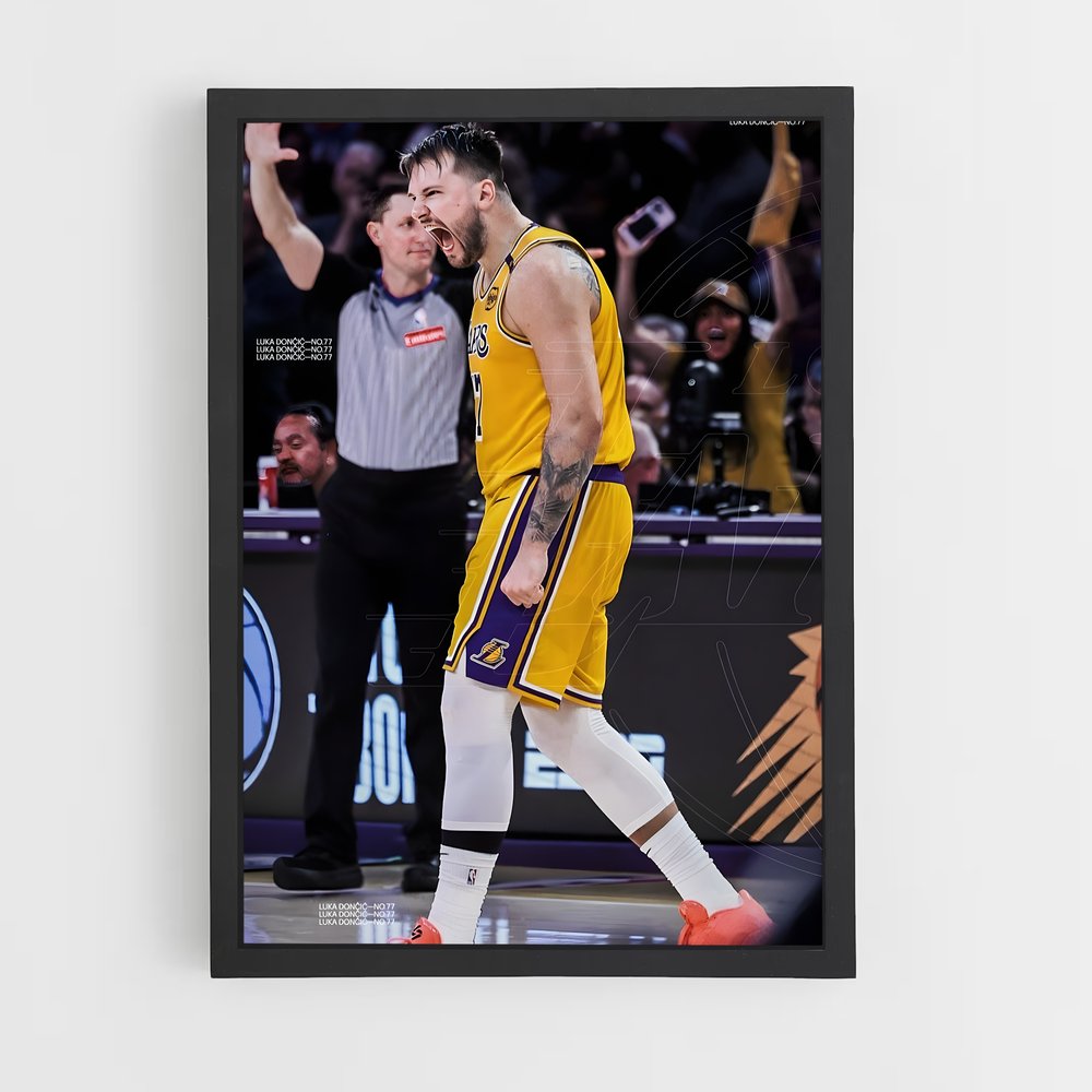 Poster Luka en Action – affiche Basketball (vue 2)